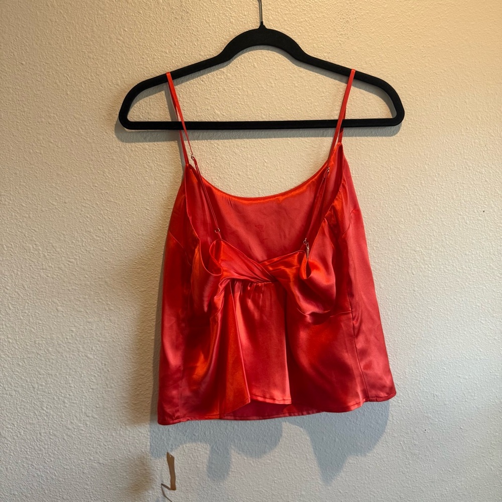 Reformation Stella Silk Tank Top Twist Back | Large NEW NWT - Picture 5 of 8